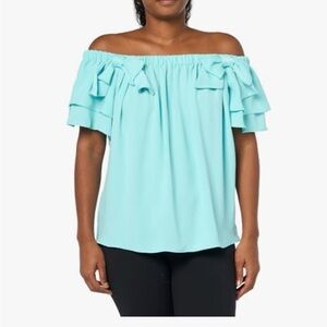 NWT Trina Turk Off-Shoulder Silia Top